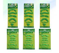 1 set di 36 pezzi puntelli barba partito irlandese St. Patrick Day baffi