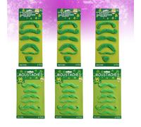 1 set di 36 pezzi puntelli barba partito irlandese St. Patrick Day baffi