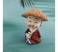 1 set di 4 pezzi in resina Buddhas ornament piccoli monaci statue di Buddha