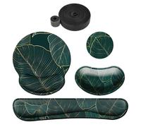 1 Set Di 4 Tappetini Per Mouse, 1 Fascetta Per Cavi, Set Di Tappetini Per Mouse 3 In 1, Tappetino Per Mouse Con Supporto Per Il Polso, Poggiapolsi Per Tappetino Per Mouse