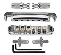 1 set di 6 corde chitarra Tune O Matic ponte e cordiera con pali per chitarra elettrica accessori di ricambio Roller Saddle Bridge e cordiera per chitarra