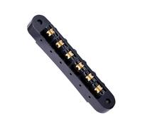 1 Set Di 6 Corde Per Chitarra Ponte E Cordiera Con Perni Per Chitarra Elettrica Nero