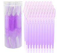 1 Set di 60/30/12/6/3/1 Rasoio per sopracciglia trasparente viola, include Trimmer per sopracciglia, Rasoio, Rimuovi calli, Trimmer per peli del corpo e Rasoio per viso e sopracciglia con lame a manic