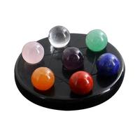 1 set di 7 cristalli chakra nero ossidiana stelle antipasto perline per la casa regali decorazione