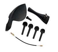 1 Set Di Accessori In Plastica Per Violino Tra Cui Cordiera Corde Poggiaguancia E 4 Piroli Per 3/4(1/8)