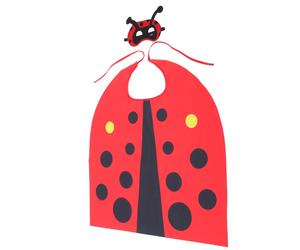 1 set di accessori per costume da coccinella, maschera, mantello, forniture per