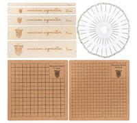 1 set di accessori per macramè per la tavola artigianale, per intrecciare e