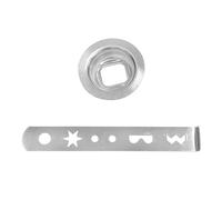 1 set di accessori per pasticceria in acciaio inox, accessori per biscotti con bordini, pasticceria, accessori per pasticceria, biscotti