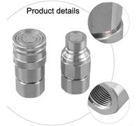 1 set di accoppiatore idraulico rapido con valvola per NPT1/4 3/8 1/2 3/4 adatto per varie attrezzature industriali e agricole ((G1))
