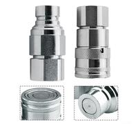 1 set di accoppiatore idraulico rapido con valvola per NPT1/4 3/8 1/2 3/4 adatto per varie attrezzature industriali e agricole ((G1/4))