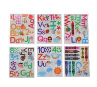 1 set di adesivi murali con alfabeto per bambini: adesivi educativi ABC con