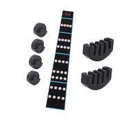 1 Set Di Adesivi Per Tastiera Di Violino Sordine Rotondo In Gomma E Adesivi Resistenti A Cinque Punte Per Esercitarsi Accessori Violino Principianti