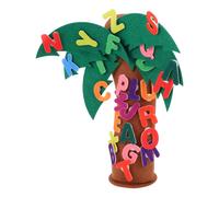 1 set di albero con lettere in feltro - Gioco dell'alfabeto con albero di