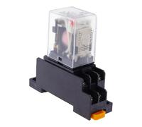 1 Set di alta qualità 12V 24V DC 110V 220V AC Relè di potenza bobina LY2NJ DPDT 8 Pin HH62P JQX-13F con base presa(DC,36V)