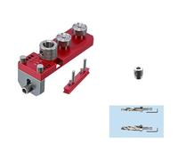 1 Set di apparecchi di foratura per profili in alluminio efficiente per posizionamento preciso del foro in legno e metallo Compiti modello di trapano per profilo in alluminio foratura Jig