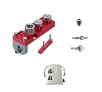 1 Set di apparecchi di foratura per profili in alluminio efficiente per posizionamento preciso del foro in legno e metallo Compiti modello di trapano per profilo in alluminio foratura Jig