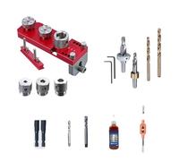 1 Set di apparecchi di foratura per profili in alluminio efficiente per posizionamento preciso del foro in legno e metallo Compiti modello di trapano per profilo in alluminio foratura Jig