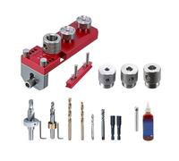 1 Set di apparecchi di perforazione per profili in alluminio efficiente per il posizionamento preciso del foro in legno e metallo Compiti di perforazione del profilo in alluminio Set posizionatore