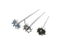 1 set di aste di agitazione for dischi di dispersione in acciaio inossidabile 304 da laboratorio 3-12 cm(5cm disk with rod)