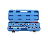 1. Set di attrezzi per tendicinghia motore regolabile con chiave a cricchetto e custodia per manutenzione automatica, puleggia folle regolabile, set di chiavi tendicinghia
