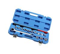 1. Set di attrezzi per tendicinghia motore regolabile con chiave a cricchetto e custodia per manutenzione automatica, puleggia folle regolabile, set di chiavi tendicinghia