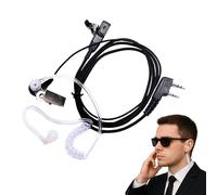 1 set di auricolari per walkie talkie a 2 pin, con microfono PTT per comunicazioni discrete di sicurezza, per Motorola CP040 DP1400 GP68 GP88 GP300 CT150 Pro 1150 Hytera radio a 2 vie