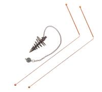 1 set di bacchette da rabdomante in ottone per rilevamento di bacchette da