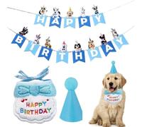 1 Set di Bandana per Cani di Compleanno, Compleanno Cane, Regalo per Cucciolo Gatto, Decorazioni Pet