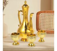 1 set di bicchieri per l'offerta dell'acqua, vasi per il vino del Buddha,