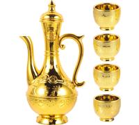 1 set di bicchieri per offerte d'acqua, vasi per vino, vasi per Buddha,