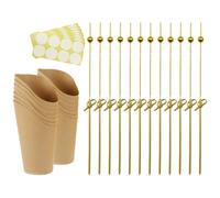 1 set di bicchieri per patatine fritte, contenitori per snack, porta patatine