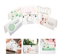 1 set di biglietti di benedizione Eid Ramadan Tema Blessing Bleading Biglietti