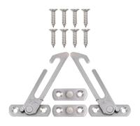 1 set di blocco sicurezza for finestra limitatore in acciaio inossidabile gancio for scorrevole supporto for rinforzo antivento Per Finestre