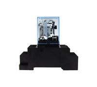 1 set di bobina MY4NJ AC/DC 6V 12V 24V 36V 48V 110V 220V HH54P 5A 220V relè universale elettromagnetico in miniatura con base(DC,48V)