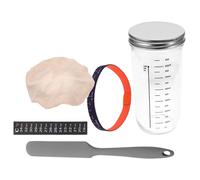 1 set di bottiglie per pasta madre, barattolo per pasta madre di grande