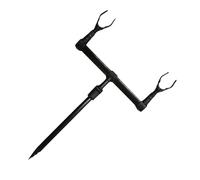 1 set di buzz bar for la pesca alla carpa for 2 canne, supporto for canna in alluminio, accessori(U)