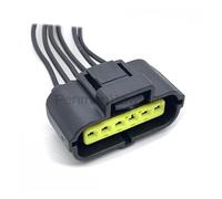 1 set di cablaggio del connettore elettronico del pedale dell'acceleratore automobilistico a 6 pin adatto for 184060-1(5 Pcs)