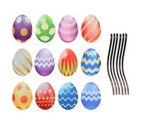 1 set di calamita riflettente pasquale decorazione auto uovo di Pasqua frigorifero adesivo riflettente magnete adesivo