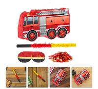 1 set di camion Pignatta, camion dei pompieri, confezione con benda,