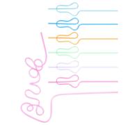 1 set di cannucce novità cannucce curve cannucce usa e getta per bevande