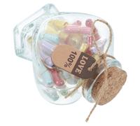 1 set di capsule con messaggio in bottiglia, bottiglie in miniatura con