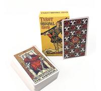 1 Set di Carte Tarocchi Originali del Gioco da Tavolo del 1909, Carte Tarocchi per Oracoli e Diletto Spirituale, Gioco da Tavolo del Destino, per Principianti Carta tessile