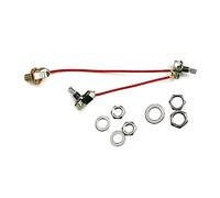1 set di cavi per chitarra a 3 vie, 500 K, 1 V, 1 T, e cavo jack precablato, ricambio per la riparazione del collegamento per chitarra, preamplificatore, collegamento per chitarra precablata