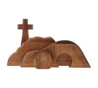 1 set di centrotavola da tavolo in legno La tomba era decorazione a croce di