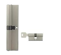 1 set di cilindri for serratura in ottone con 5 chiavi - Doppio meccanismo di sblocco for porte interne ed esterne - Adatto a porte da 35 a 45 mm di spessore(L 110mm)