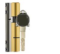 1 set di cilindri serratura standard - Nucleo antifurto classe C super con 10 chiavi principali in ottone for una maggiore sicurezza(85=37.5+47.5)