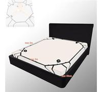 1 set di cinghie regolabili in corda di nylon nero per set di biancheria da letto da yoga