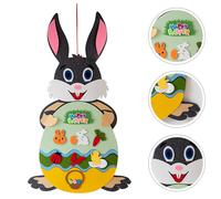 1 set di ciondolo in feltro di coniglio pasquale coniglietto di cartone animato