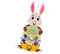 1 set di ciondolo in feltro di coniglio pasquale coniglietto di cartone animato