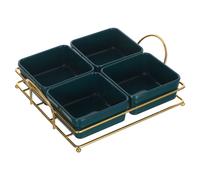 1 set di ciotole per caramelle - vassoio da portata diviso in 4 scomparti in